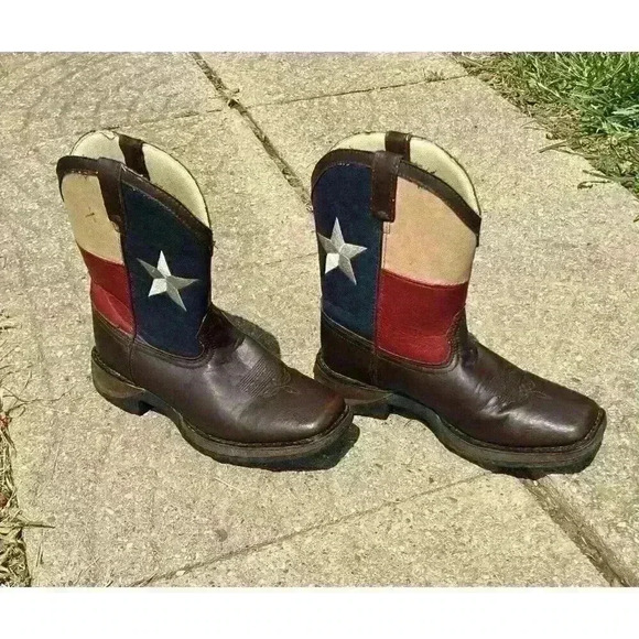 Durango American Flag Patriotic Western Boots Big Kids Size US 5.5 - Picture 6 of 16